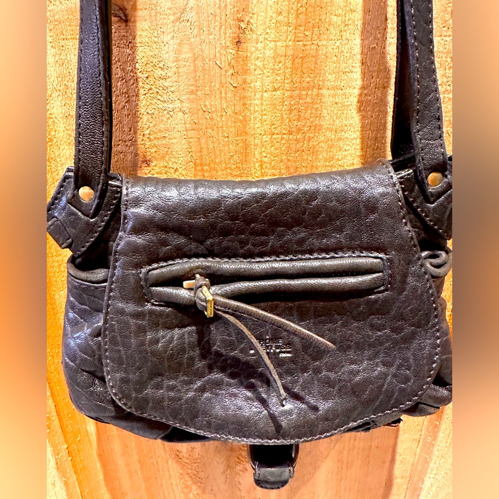 Jerome Dreyfuss Brown Lambskin Leather Twee Mini Bag